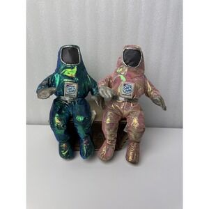 Intel Inside Pentium II Space Man Bunny People, Set of 2, Plush 8" Dolls, NWT